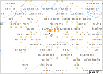 map of Tobana