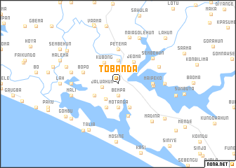 map of Tobanda