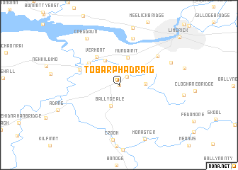 map of Tobar Phádraig