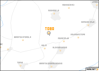 map of Toba