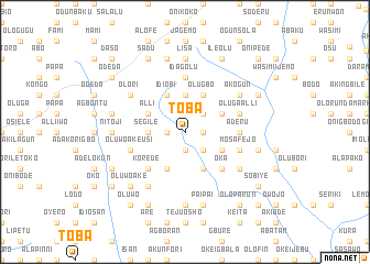 map of Toba