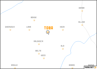 map of Toba