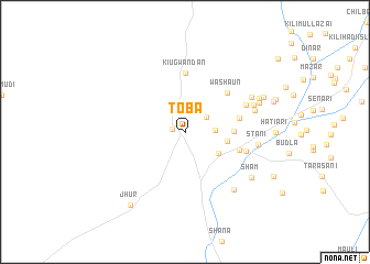 map of Toba