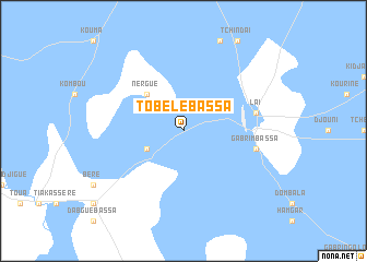 map of Tobélé Bassa