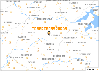 map of Tober Cross Roads