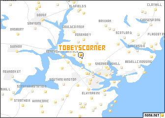 map of Tobeys Corner