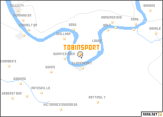 map of Tobinsport