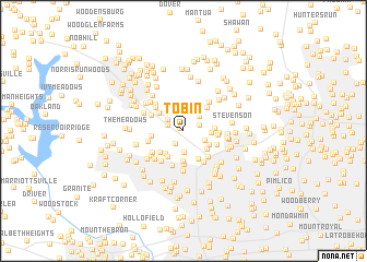 map of Tobin