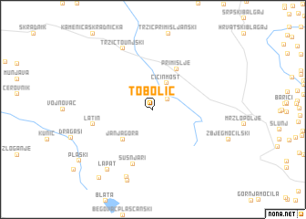 map of Tobolić