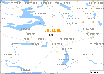 map of Tobołowo