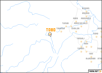 map of Tobo