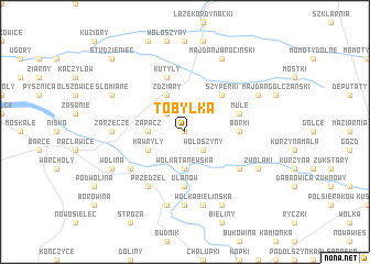 map of Tobyłka