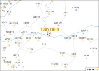 map of Toby Town
