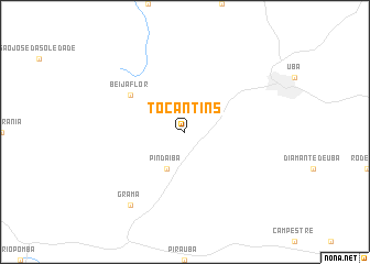 map of Tocantins