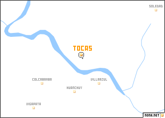 map of Tocas