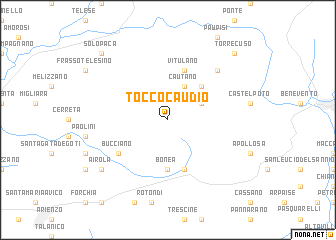 map of Tocco Caudio