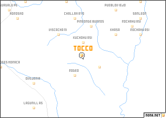 map of Tocco