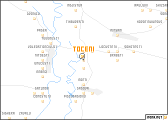 map of Toceni