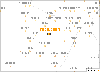 map of Tocilchén