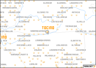 map of Tocino