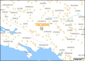 map of Točionik