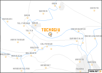 map of Tocmagiu
