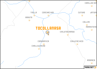 map of Tocollanasa