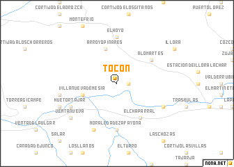 map of Tocón