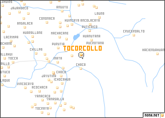 map of Tocorcollo