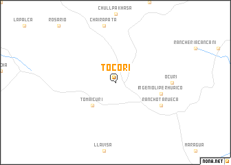 map of Tocori