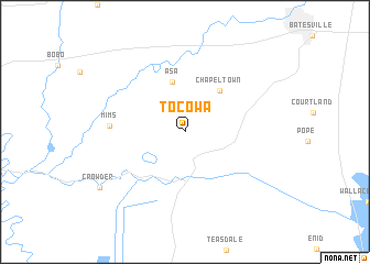 map of Tocowa