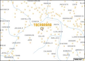 map of Tocrarana