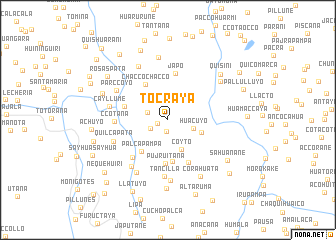 map of Tocraya