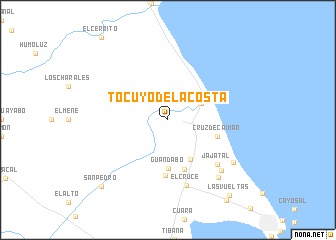 map of Tocuyo de La Costa