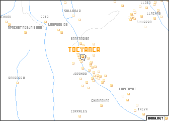 map of Tocyanca