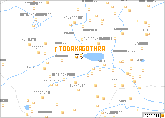 map of Toda ka Gothra