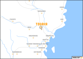 map of Todaka