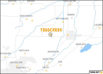 map of Todd Creek