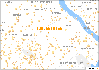 map of Todd Estates