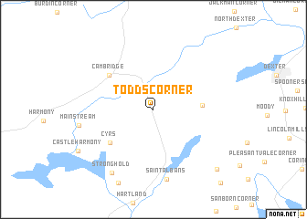 map of Todds Corner