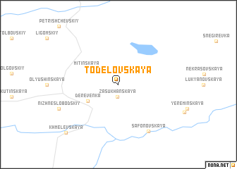 map of Todelovskaya