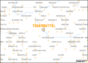 map of Todenbüttel