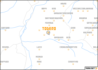 map of Todero