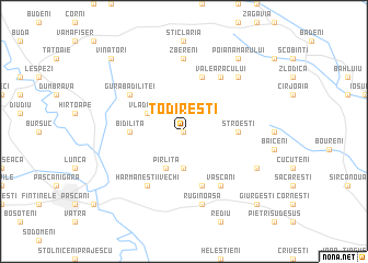 map of Todireşti