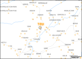 map of Todi