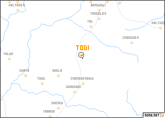 map of Todi