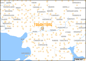 map of Todŏk-tong