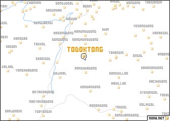 map of Todŏk-tong