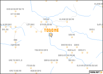 map of Todomé