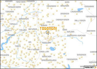 map of Todŏng-ni